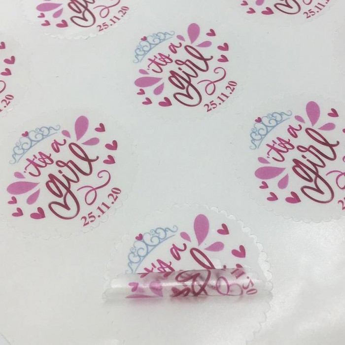PET Transparent sticker